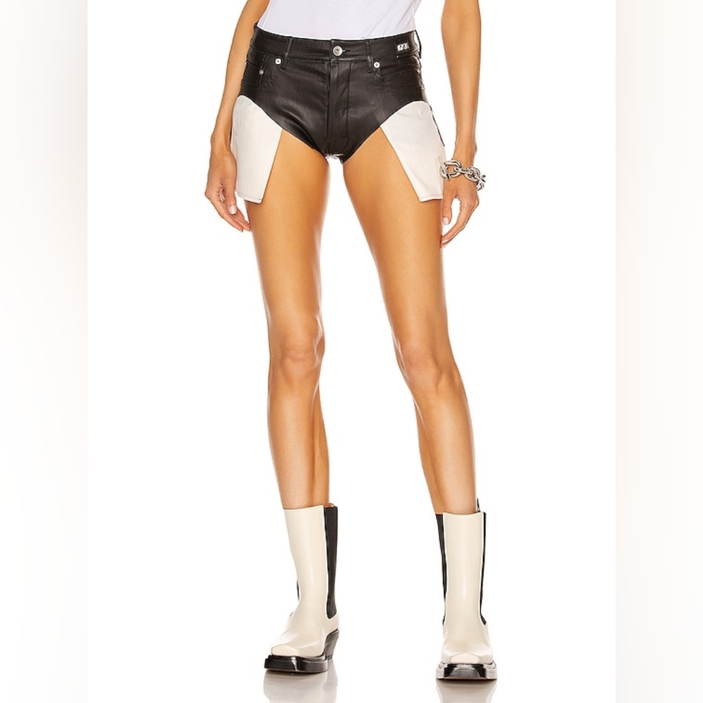 Rick Owens Drkshdw Black Denim Duke Shorts